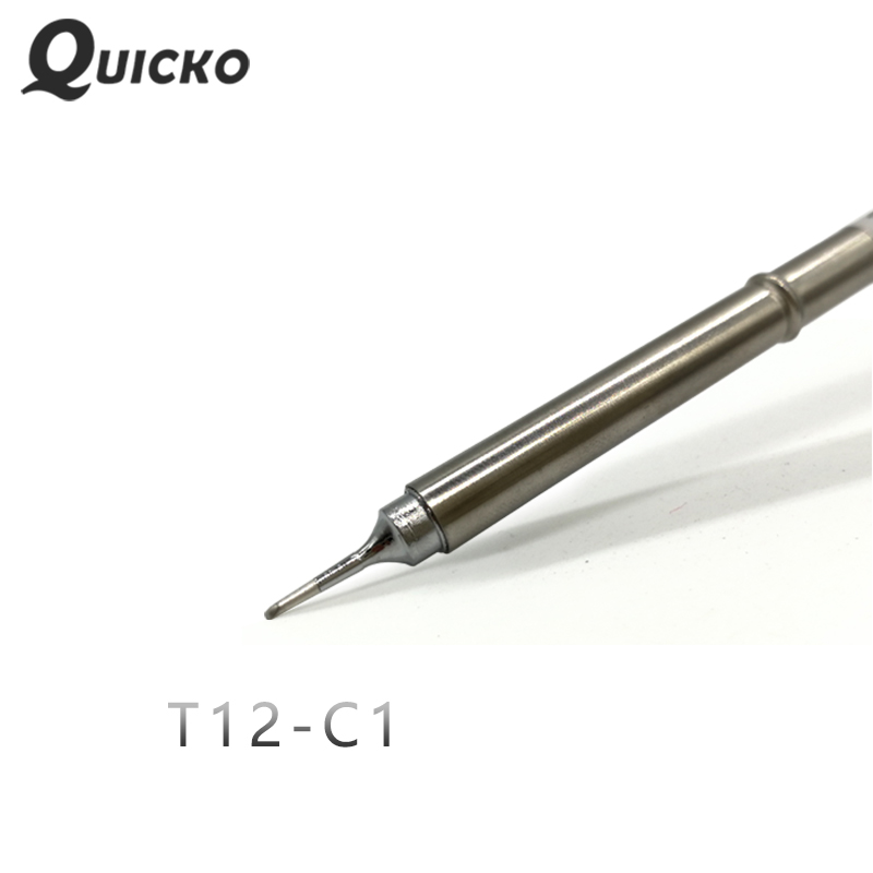 QUICKO T12-C1 Shape C series Solder iron tips welding heads tools 220V 70