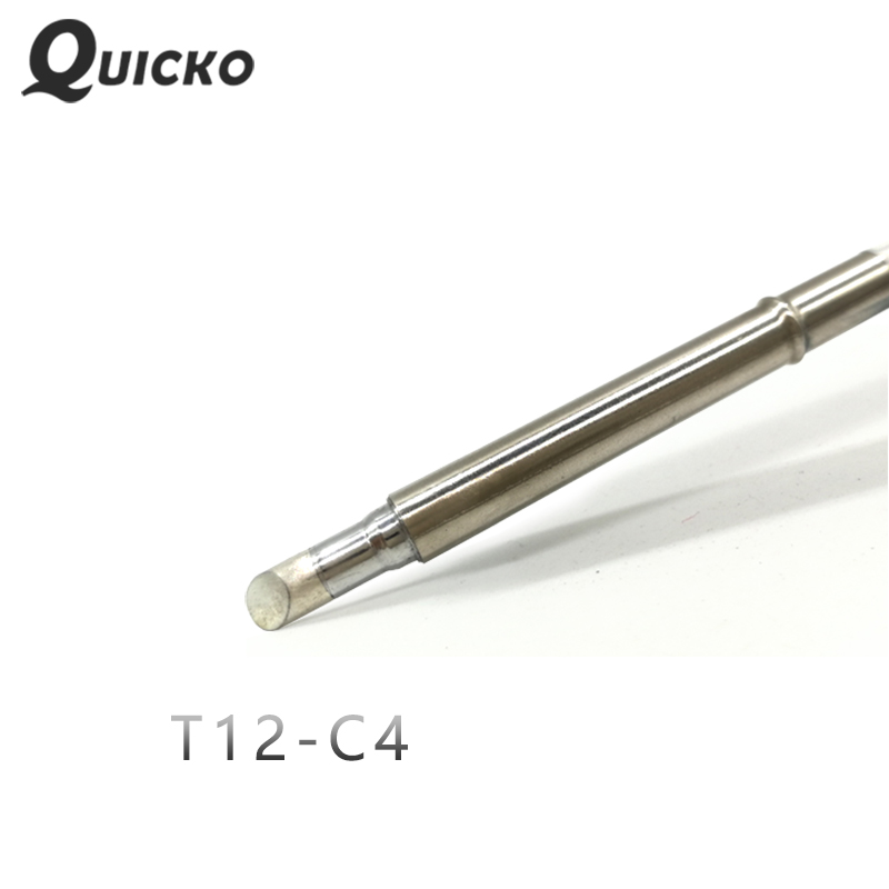 QUICKO T12-C4 Shape C series Solder iron tips welding heads tools for FX9